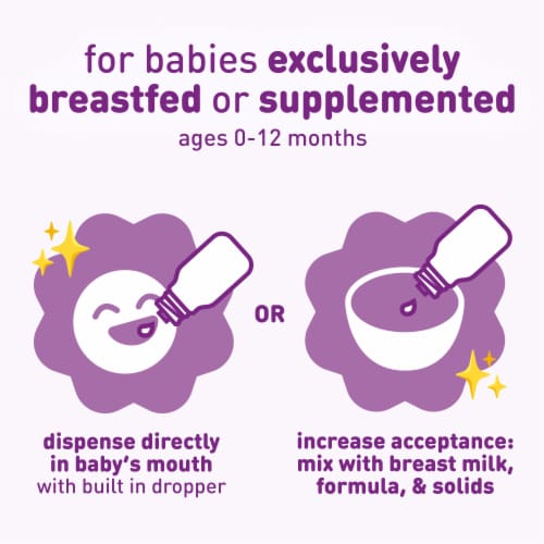 Enfamil Breastfed Infant Probiotics & Vitamin D Dual Probiotics Perspective: top