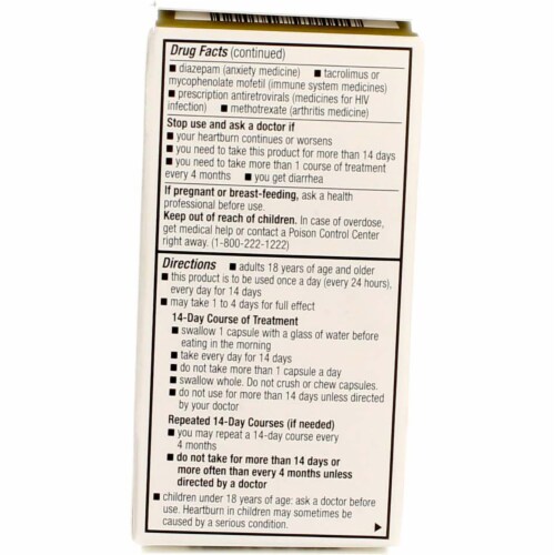 GoodSense Esomeprazole Magnesium Delayed Release Acid Reducer Capsules, 20 mg 24-Hour, 14 Ct Perspective: top