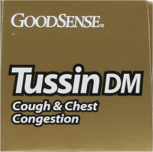 GoodSense® Cough & Chest Congestion Medicine Tussin DM Liquid Perspective: top