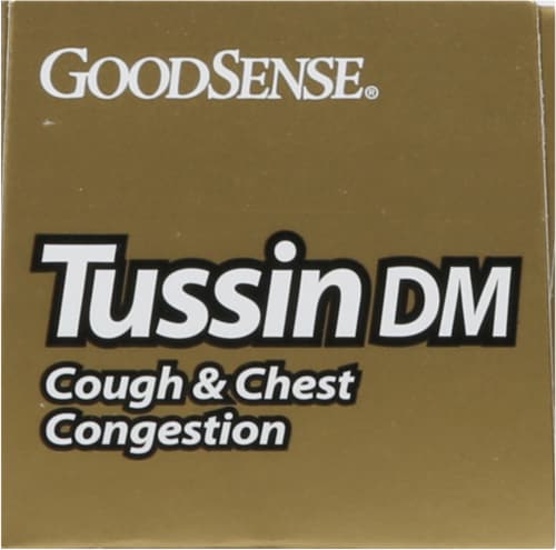 GoodSense® Cough & Chest Congestion Medicine Tussin DM Liquid Perspective: top