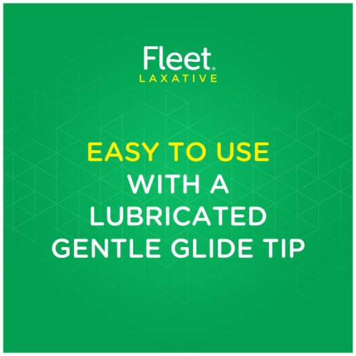 Fleet Gentle Glide Tip Laxative Saline Enema Adult Constipation Relief Perspective: top