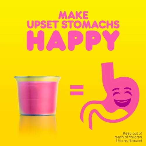Pepto-Bismol Cherry Multi-Symptom Liquid Stomach Relief Perspective: top