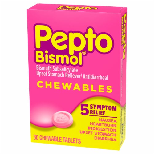 Pepto Bismol Chewable Tablets Perspective: top