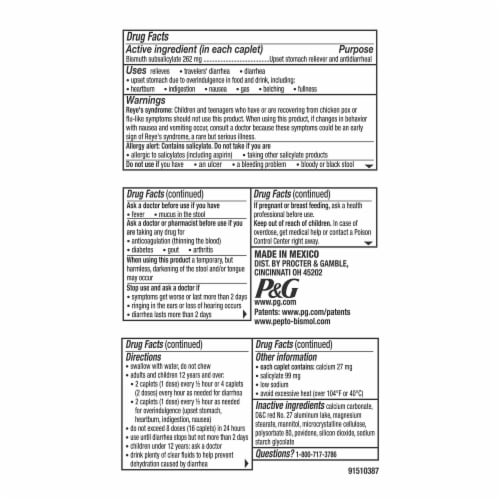 Pepto Bismol Caplets Perspective: top
