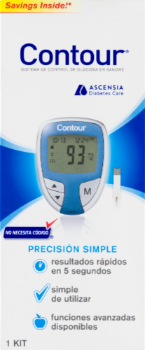 Contour Blood Gucose Meter Perspective: top