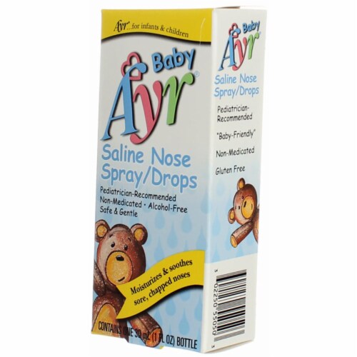 Baby Ayr® Saline Nose Spray/Drops Perspective: top