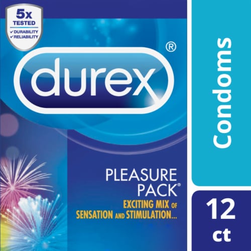 Durex® Pleasure Pack Condoms Perspective: top
