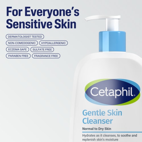 Cetaphil Gentle Skin Cleanser Face Wash for Sensitive Skin Perspective: top