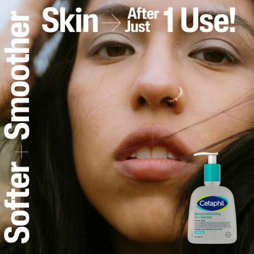 Cetaphil Gentle Exfoliating SA Cleanser, Salicylic Acid Cleanser for All Skin Types Perspective: top
