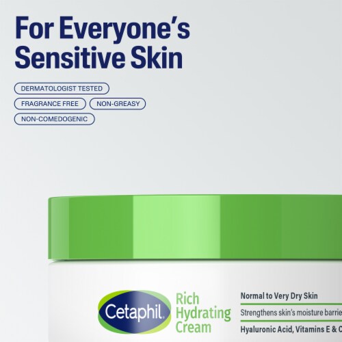 Cetaphil Rich Hydrating Night Cream For Face with Hyaluronic Acid Perspective: top