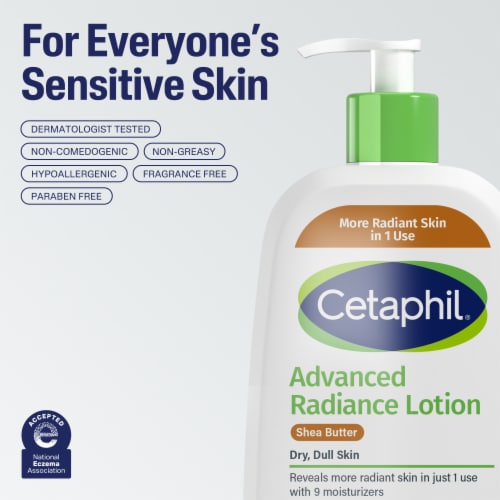 Cetaphil Advanced Radiance Lotion with Shea Butter For Dry, Dull Skin Perspective: top