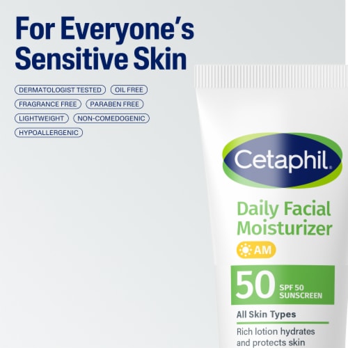 Cetaphil Daily Facial Moisturizer with SPF 50, Gentle Facial Moisturizer For Dry to Normal Skin Perspective: top