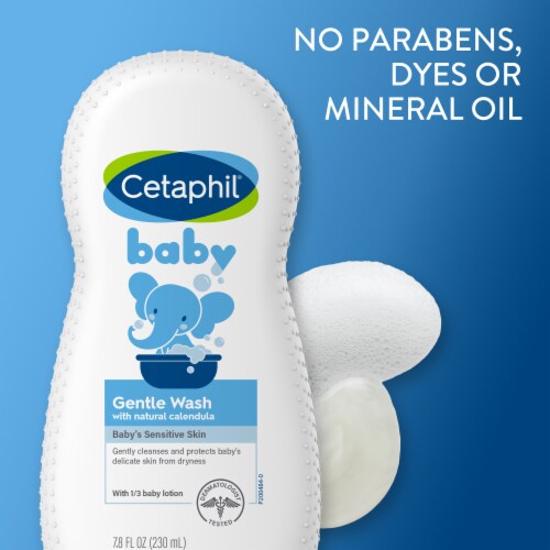 Cetaphil® Baby Sensitive Skin with Natural Calendula Gentle Wash Perspective: top