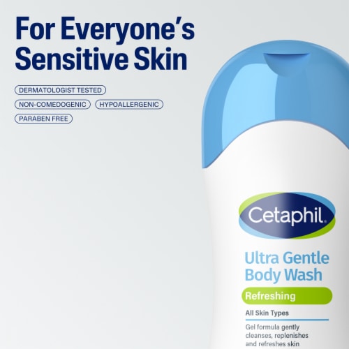 Cetaphil Ultra Gentle Refreshing Body Wash, 16.9 oz Perspective: top