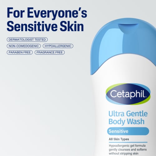 Cetaphil Ultra Gentle Body Wash, 16.9oz Perspective: top
