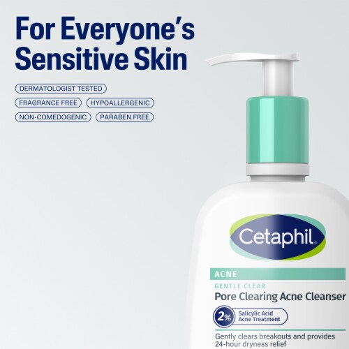 Cetaphil Gentle Clear Pore Clearing Acne Cleanser with 2% Salicylic Acid Perspective: top