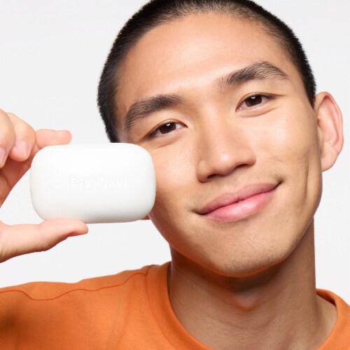 PanOxyl® Acne Treatment Bar 10% Benzoyl Peroxide for Face and Body Soap-Free pH Balanced Perspective: top