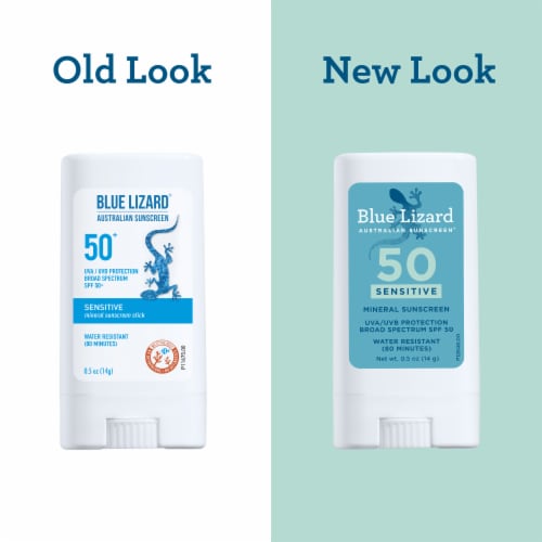 Blue Lizard Sensitive Mineral Sunscreen Stick - SPF 50+ - 0.5 oz Perspective: top