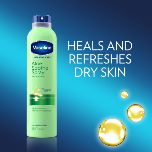 Vaseline Aloe Soothe Spray Lotion Perspective: top