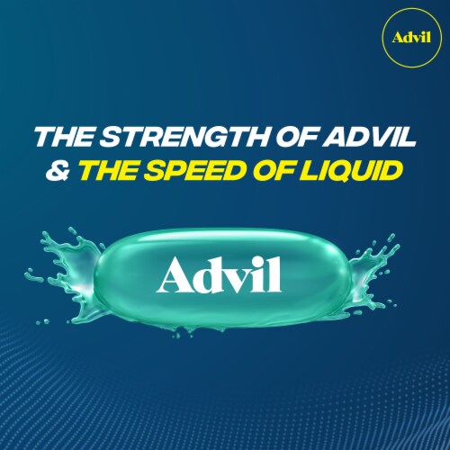 Advil Liqui-Gels Pain Reliever and Fever Reducer Ibuprofen Perspective: top