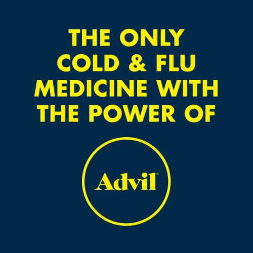 Advil Multi Symptom Cold and Flu Medicine Ibuprofen Perspective: top