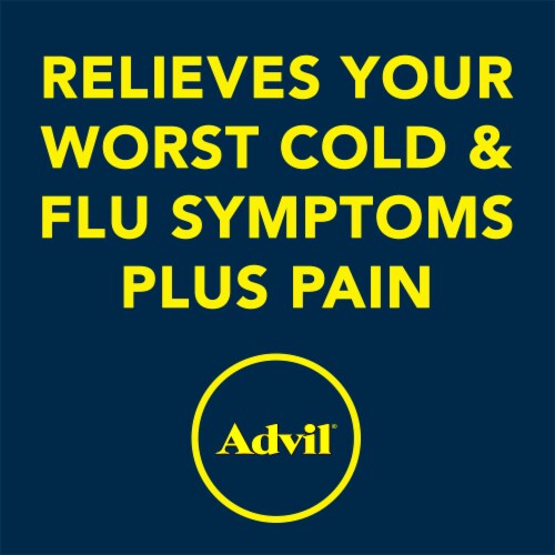 Advil Multi Symptom Cold and Flu Medicine Perspective: top