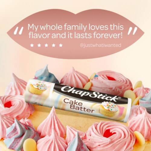 ChapStick Cake Batter Limited Edition Flavored Lip Balm Perspective: top