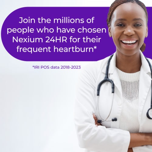 Nexium Twenty Four HR ClearMinis Acid Reducer Heartburn Relief Delayed Release Capsules Perspective: top