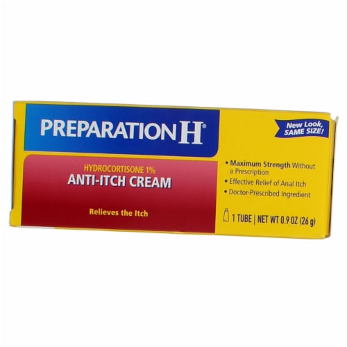 Preparation H Hydrocortisone 1% Anti-Itch Cream Perspective: top