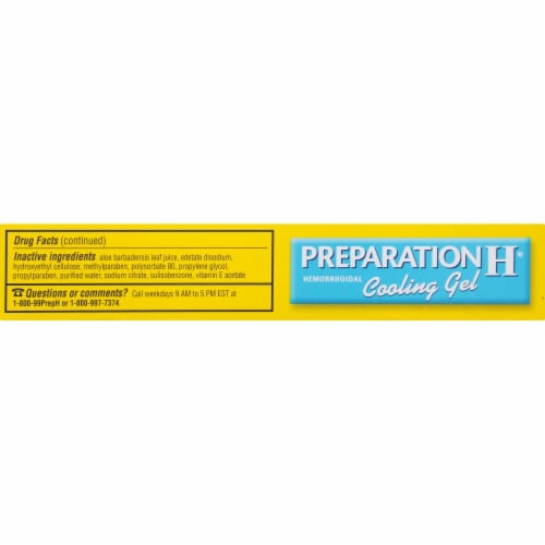 Preparation H Hemorrhoidal Cooling Gel Perspective: top