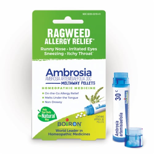 Boiron Ambrosia Artemisiaefolia 30 C Ragweed Allergy Relief Pellets Perspective: top