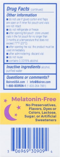 Boiron® SleepCalm™ Kids Melatonin-Free Kids Sleep Aid 15 Liquid Doses Perspective: top