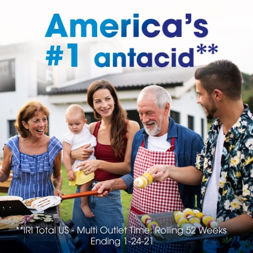 TUMS Smoothies Assorted Fruit Chewable Antacid Tablets Perspective: top