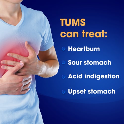 TUMS Chewable Ultra Strength Heartburn Relief Peppermint Antacid Tablets Perspective: top