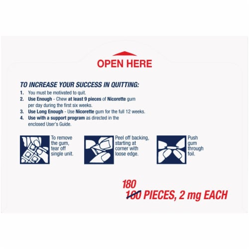 Nicorette Fruit Chill Nicotine Gum 2mg Perspective: top