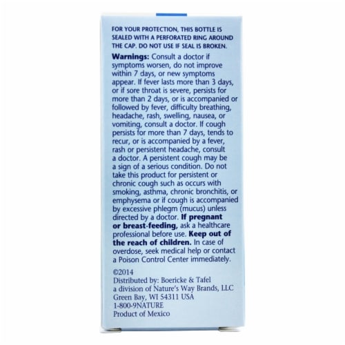 Boericke & Tafel Alpha CF Cold & Flu Perspective: top