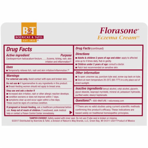 Boericke & Tafel Florasone Cardiospermum Itches & Rashes Perspective: top
