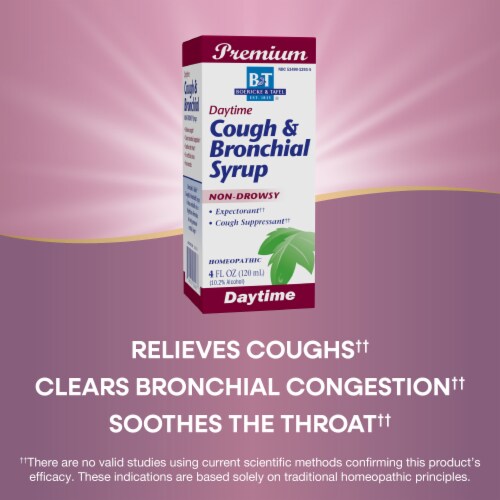 Boericke & Tafel Daytime Cough & Bronchial Homeopathic Syrup Perspective: top