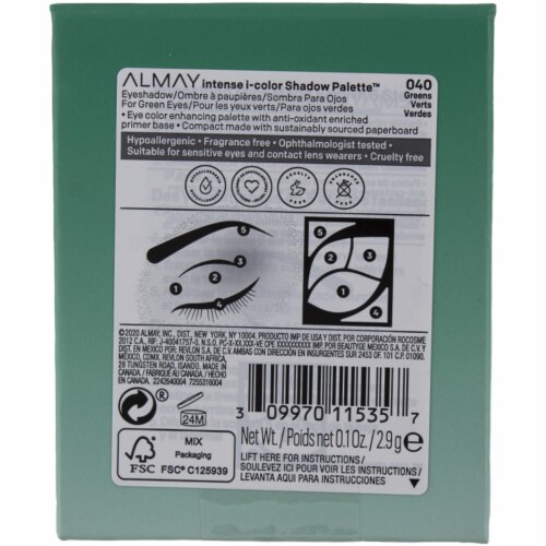 ALM ES INTENSE I-CLR PALETTE 5CT GREEN Perspective: top