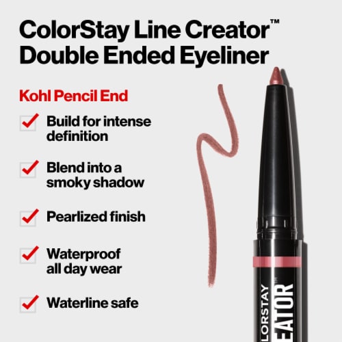 Revlon® ColorStay™ Line Creator™ 152 Leathercraft Double Ended Eyeliner Perspective: top