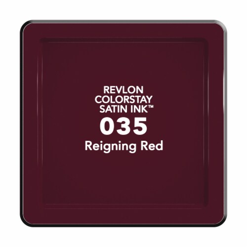 Revlon 035 Reigning Red ColorStay Satin Ink Liquid Lipstick Perspective: top