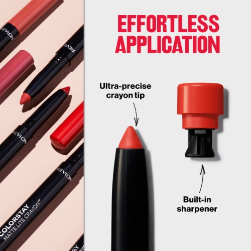 Revlon ColorStay Matte Lite Lip Crayon 009 Ruffled Feathers Perspective: top