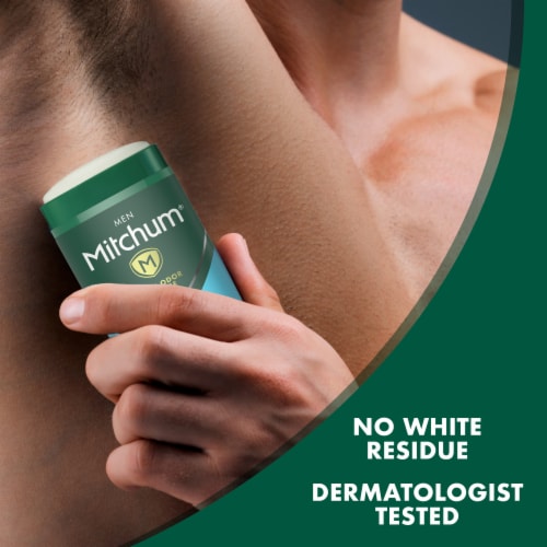 Mitchum Men Triple Odor Defense Clean Control Invisible Solid Antiperspirant Deodorant Perspective: top