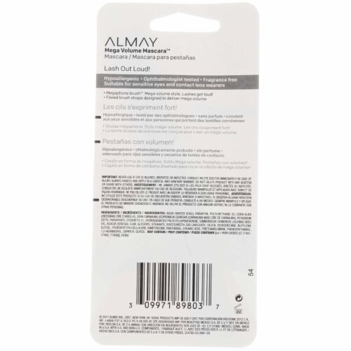 Almay Mega Volume 030 Black Brown Mascara Perspective: top