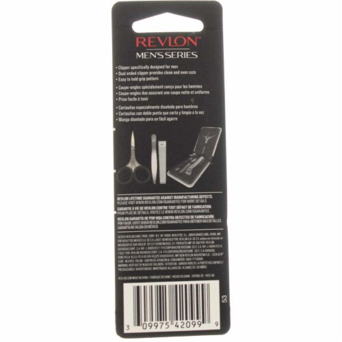 Revlon Men's Series Dual Ended Nail Clipper Perspective: top