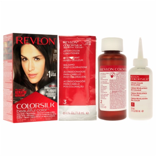 Revlon Colorsilk Permanent Hair Color - 20 Brown Black Perspective: top