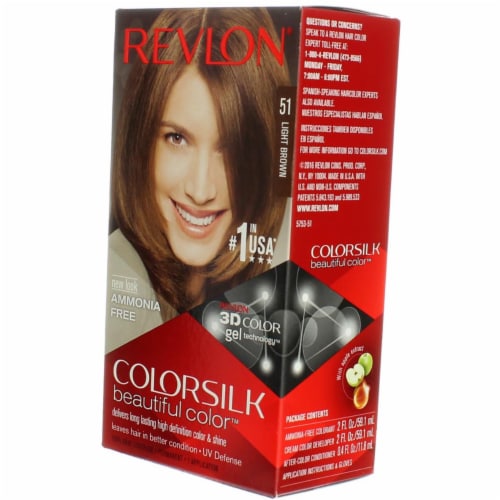 Revlon® Colorsilk 51 Light Brown Hair Color Perspective: top