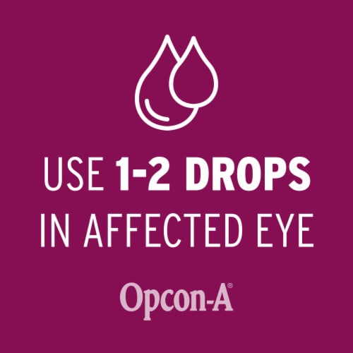 Opcon-A Allergy Eye Drops Antihistamine Drops to help Redness Relief Multipack Perspective: top