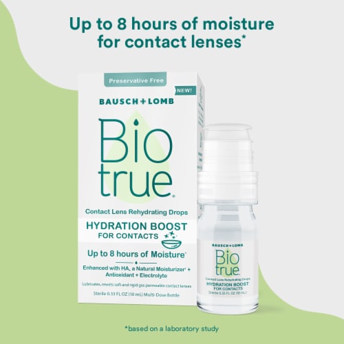 Biotrue Hydration Boost Rehydrating Contact Lens Eye Drops Preservative Free Perspective: top
