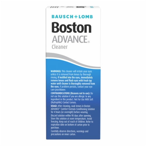 Bausch & Lomb Boston Advance® Contact Lens Cleaner Perspective: top